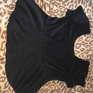 Black peplum top (NEVER WORN)